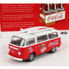 Corgi Volkswagen T1 Minibus Coca-cola so surfovacím doskou 1961 1:43 Bielo-červený