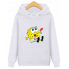 Mikina - JHK Detská mikina veľkosti 146 Biela rukáv (Mikina s spongebob tlačou biela JHK 12-14)