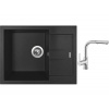 Set Sinks AMANDA 650 Metalblack + batéria Sinks ENIGMA S chróm