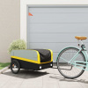 vidaXL Vozík za bicykel, čierno žltý 45 kg, železo 94050