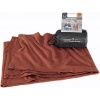 Cocoon merino deka Merino Wool/Silk Blanket dark terracotta