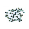 Sklenené korálky brúsené ohňovky 3 mm - 5 g 19 23980/21455 zelená malachitová