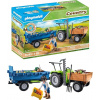 Stavebnica Playmobil Traktor s prívesom, 42 dielikov, 4+