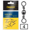 Delphin barrel swivel veľ.4 10 ks