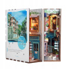 Tonecheer Skladací drevený 3D LED model - Book Nook Ostrov lásky