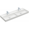 Villeroy & Boch Collaro - Dvojumývadlo na skrinku 1300x470 mm, bez prepadu, alpská biela CeramicPlus 4A34D1R1
