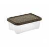 Tontarelli Box ARIANNA 2,5L s vekom, transparent / hnedá 8034176A31