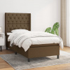 Box spring postel s matrací tmavě hnědá 80x200 cm textil Hnědá 3131628