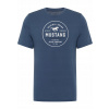 Pánske tričko bavlnené MUSTANG Style Alex Denim Logo Potlač 5XL