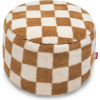 Puf Point Teddy Chess hnedo-krémový
