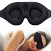 Maska na spanie - Polyesterová špongia s pridaním euecoplanetovej elastánu. 3D prémiová maska čierneho oka (3D prémiová maska na spanie pre Sleeping Band)
