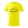 Profil Malé Karpaty - Tričko detské bavlnené - 158 cm/12 rokov ( Citrónová )