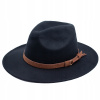 Panama fedora klobúk čierna (Panama fedora klobúk elegantná čierna)