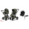 Moon Piu Maxi Set, Moss Green / Black Matt s autosedačkou a základňou