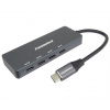 PREMIUMCORD Hub USB-C na 4x USB 3.2 Typ-C, 5G SuperSpeed, Aluminum ku31hub10