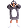 COZY NOXXIEZ - CH323 Tučniak - hrejivá televízna mikinová deka s kapucňou pre deti 7 - 12 rokov