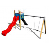 Playground System DETSKÉ IHRISKÁ - zostava so šmýkačkou a hojdačkou 4U108D - 15