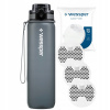 Filtračná fľaša Wessper ActiveMax Tritan 1 l strieborná/sivá