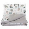 Bomimi Obliečky 120x90 (perinka + vankúšik) mobilná zoo, sivá