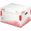 Esselte Archívna krabica Speedbox so sklápacím vekom biela/červená 392 × 301 × 334 mm
