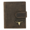 Pánska kožená peňaženka Wild RM-24-16L-BAW hnedej farby 10,5 x 9 x 3 cm