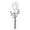 Vetvička MagicHome Vianoce, MoneyPlant.White, biela, 56x107 cm
