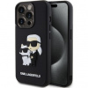 Karl Lagerfeld 3D Rubber Karl and Choupette iPhone 13 Pro čierne
