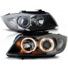 PREDNÉ SVETLÁ ANGEL EYES BMW E90 05-08 ČIERNE