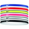 Páska Nike Tipped Swoosh Sport Headbands 6PK 2.0 - Viacfarebný