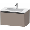 DURAVIT Ketho 2 závesná skrinka pod umývadlo, 1 zásuvka, 810 x 480 x 440 mm, bazalt matný, K25063043430000