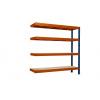 Trestles Prístavok k regálu 1800x2400x800, 4 police Farba: oranžová a modrá
