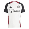adidas Manchester United Training Shirt 2024 2025 Adults Off White/Black XL