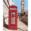 Maľovanie podľa čísel – Telefónna búdka v Londýne, 80 × 100 cm, napnuté plátno na rám 8596530052357