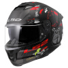 LS2 FF808 STREAM II ANGRY MONKEY M.BLACK RED-06 2XL