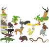 Lean Toys Sada figúrok Safari zvieratiek - 12ks.