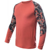 SENSOR MERINO IMPRESS pánské triko dl.rukáv terracotta/rush - L