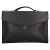 Pánska kožená aktovka Tommy Hilfiger Matia - čierna