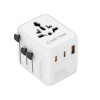Canyon OnTour 20, univerzálny cestovný adaptér pre 200 krajín, 20W, 2x USB-C / 1x USB-A CNS-TA20W1005W