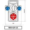 Skříň ROS 4/V-12 zásuvková
