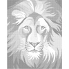 ZUTY Bodkovanie - FAREBNÝ LEV S HRIVOU Rámovanie: vypnuté plátno na rám, Rozmer: 80x100 cm