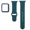 BStrap Silicone remienok s puzdrom na Apple Watch 38mm, dark green SAP012C04