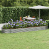 Kvetináč plast strieborný VidaXL 450 cm x 140 x 36 cm