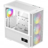 DEEPCOOL skříň CH560 Digital / MidT/ 3x140 a 120mm ARGB fan / USB 3.0 / USB-C/ tvrzené sklo / digitální displej / bílá R-CH560-DIGITAL-WH