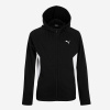 PUMA Puma detská mikina na zips s kapucňou čierno-biela 6-7 r (122 cm)