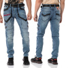 CIPO & BAXX nohavice pánske CD795 L:34 jeans džíny moto 40 jeans