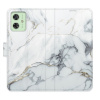 Flip pouzdro iSaprio na mobil Motorola Moto G54 5G - SilverMarble 15 s kapsičkami na karty (Knížkové flipové pouzdro iSaprio pro mobil Motorola Moto G54 5G - SilverMarble 15 - elegantní obal s kapsami