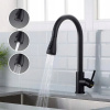 Stojanková kuchynská batéria Sink Faucet pre kuchynský drez, čierna, ako je popísané
