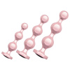 Rosy Gold - análny dildo set (ružové zlato)