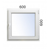 Plastové okno 600x600 OS ALUPLAST 4000