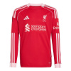 adidas Liverpool Long Sleeve Home Shirt 2025 2026 Juniors Red 13 Years